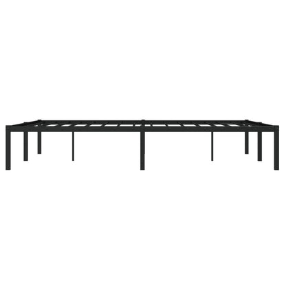 Bedframe metaal zwart 135x190 cm