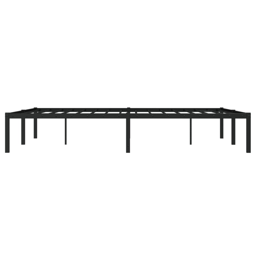 Bedframe metaal zwart 135x190 cm