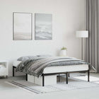 Metal bed frame black 135x190 cm