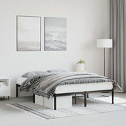 Bedframe metaal 135x190 cm zwart
