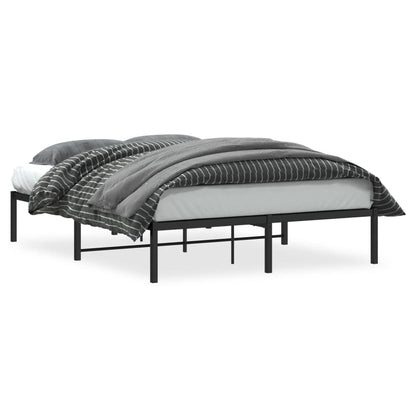 Bedframe Metaal Zwart 140X190 Cm
