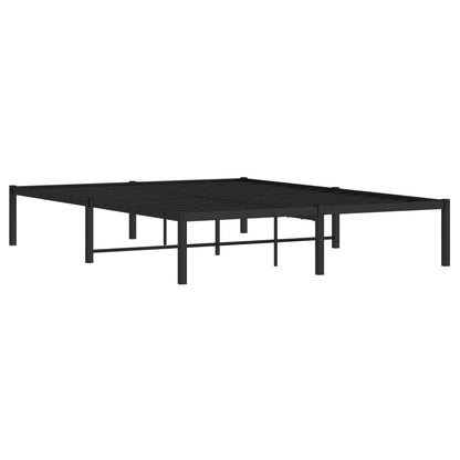 Bedframe Metaal Zwart 140X190 Cm
