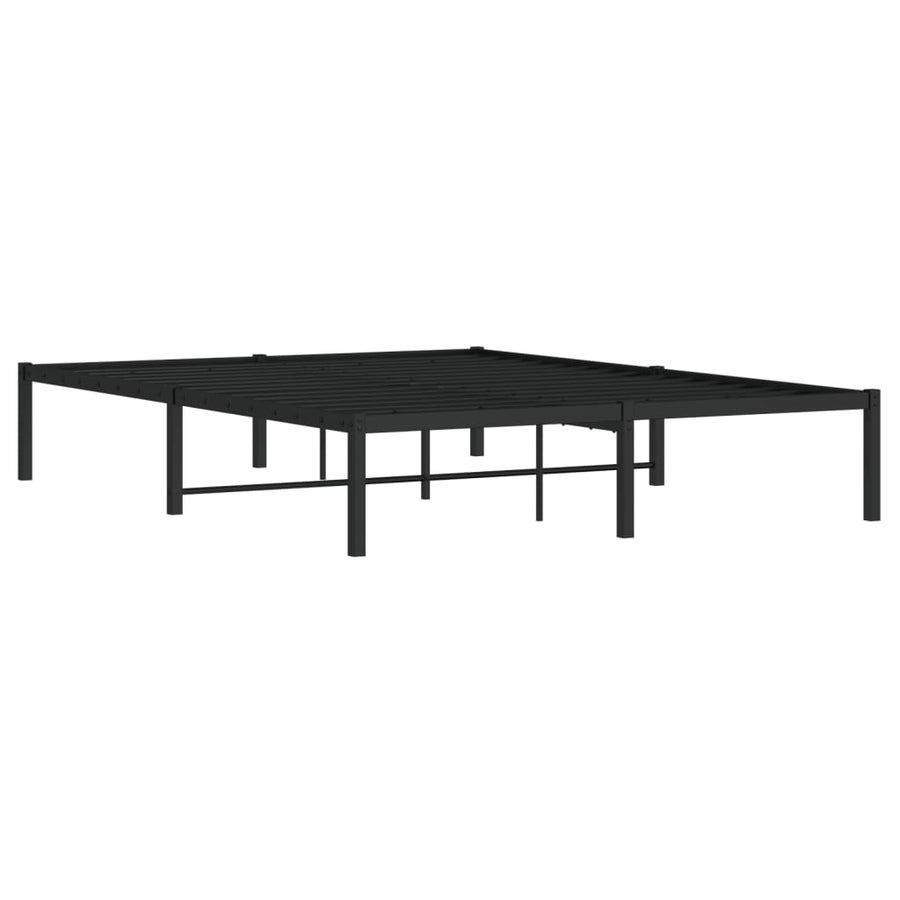 Bedframe Metaal Zwart 140X190 Cm