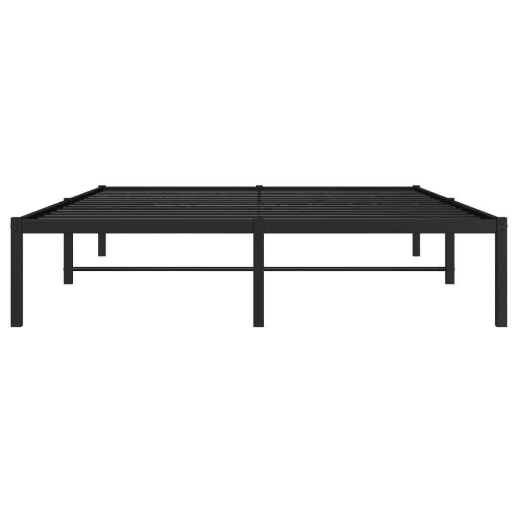 Bedframe Metaal Zwart 140X190 Cm