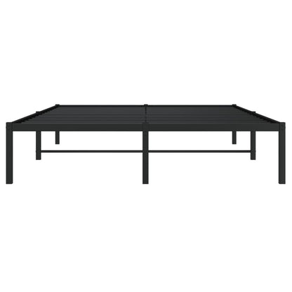 Bedframe Metaal Zwart 140X190 Cm