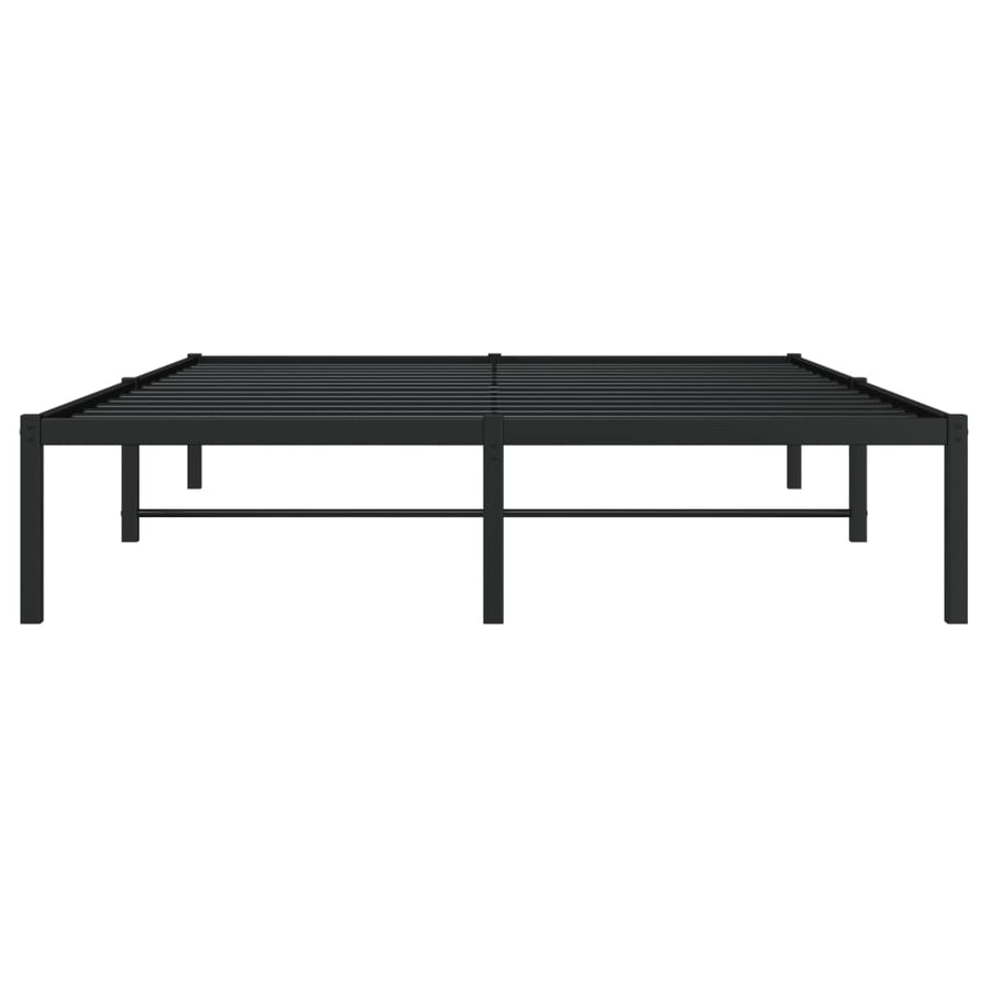 Bedframe Metaal Zwart 140X190 Cm