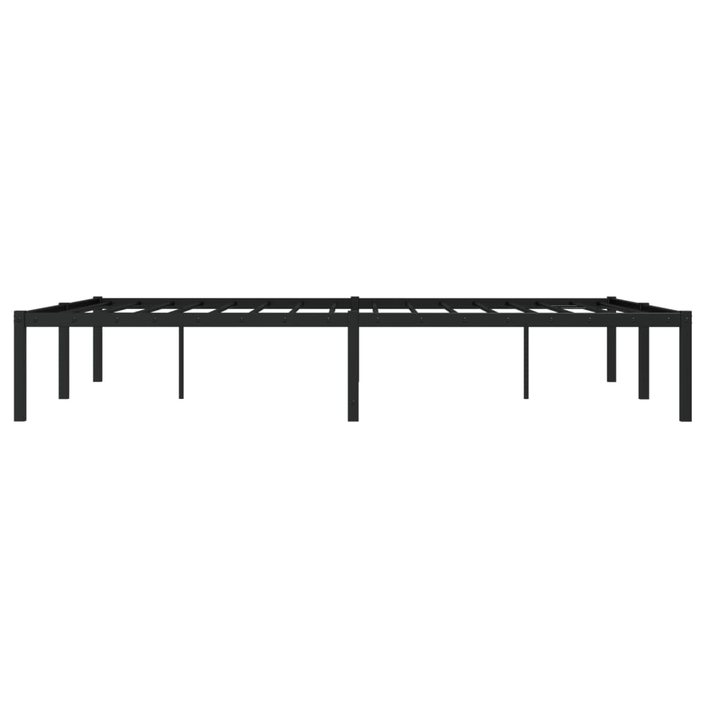Bedframe Metaal Zwart 140X190 Cm