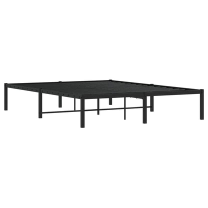 Bedframe Metaal Zwart 140X190 Cm