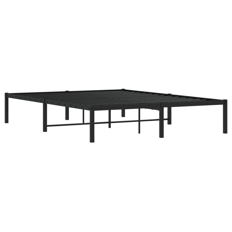 Bedframe Metaal Zwart 140X190 Cm