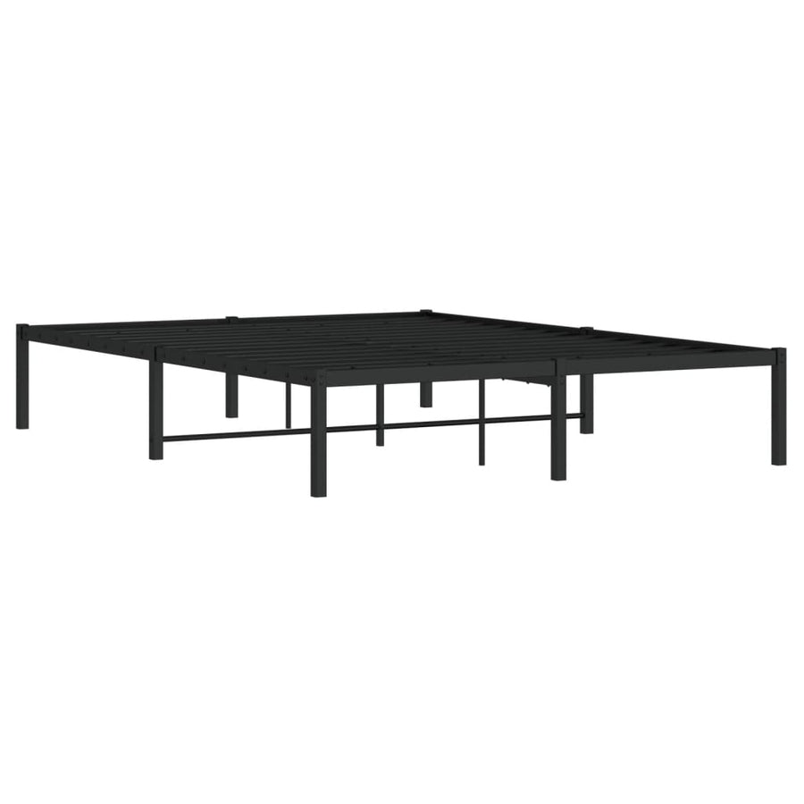 Bedframe Metaal Zwart 140X200 Cm