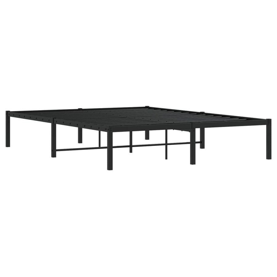 Bedframe Metaal Zwart 140X200 Cm