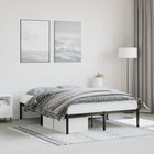 Black metal bed frame 140x200 cm