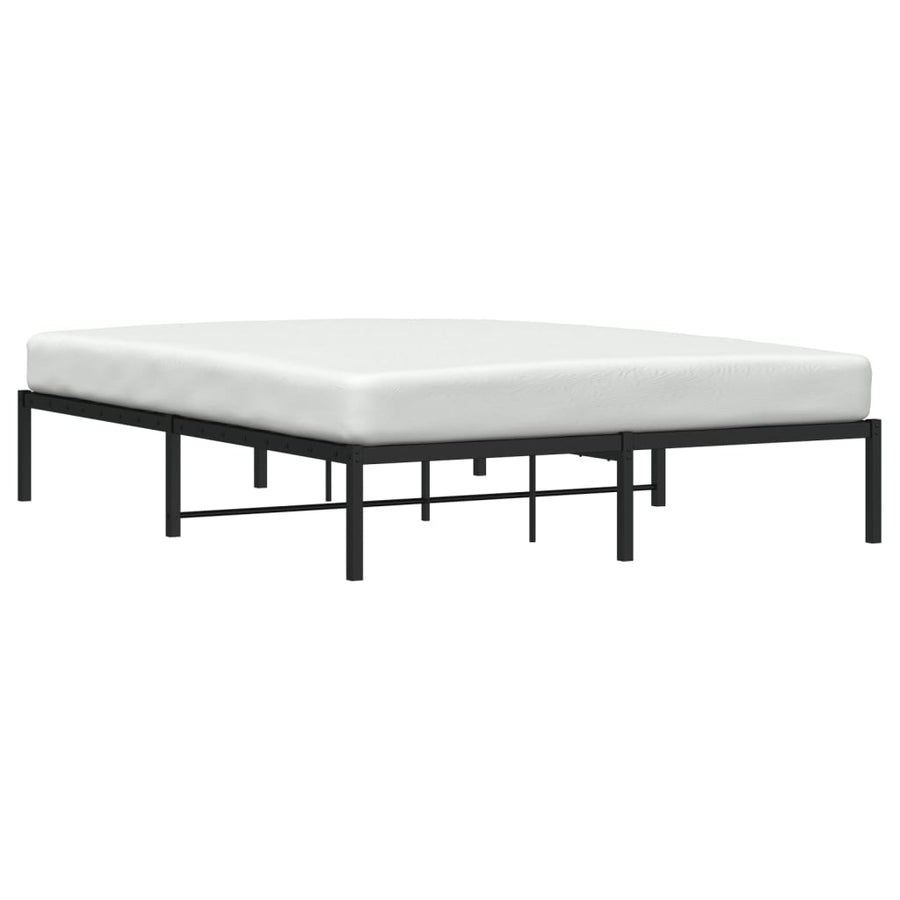 Bedframe Metaal Zwart 160X200 Cm