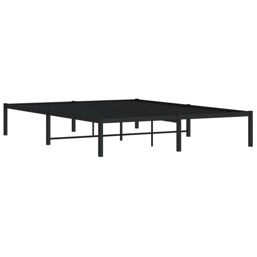 Bedframe Metaal Zwart 160X200 Cm
