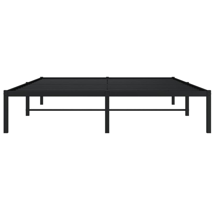 Bedframe Metaal Zwart 160X200 Cm