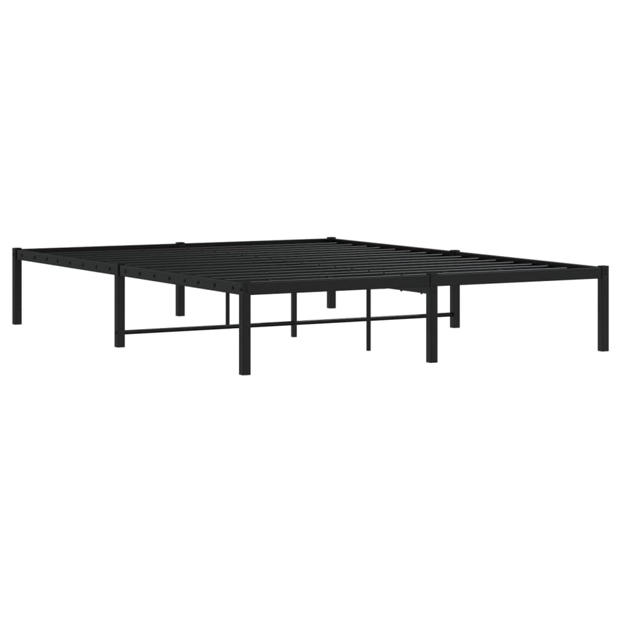 Bedframe Metaal Zwart 160X200 Cm