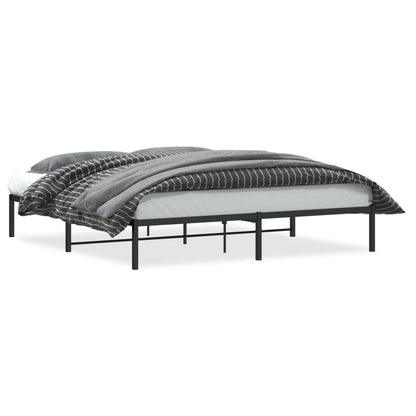Bedframe metaal zwart 183x213 cm