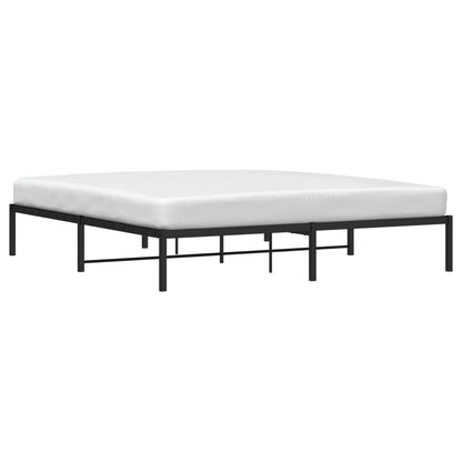 Bedframe metaal zwart 183x213 cm