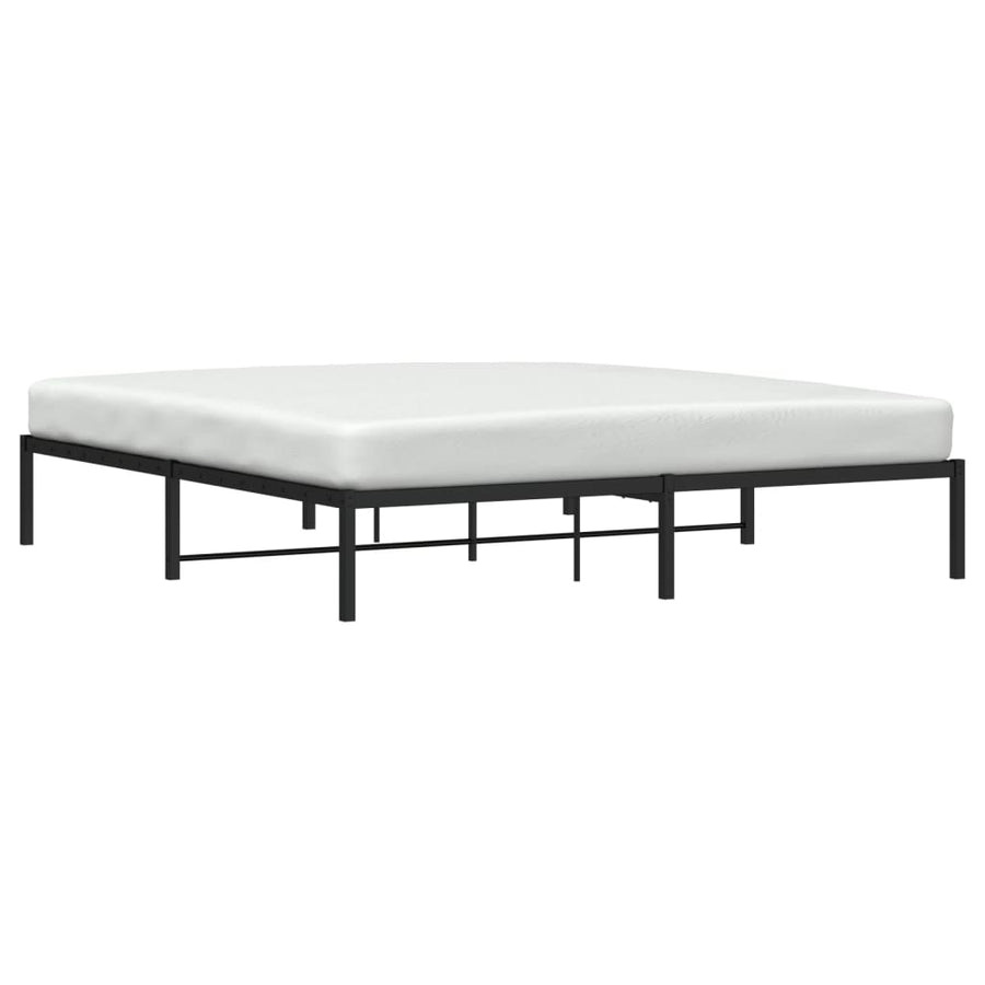 Bedframe metaal zwart 183x213 cm