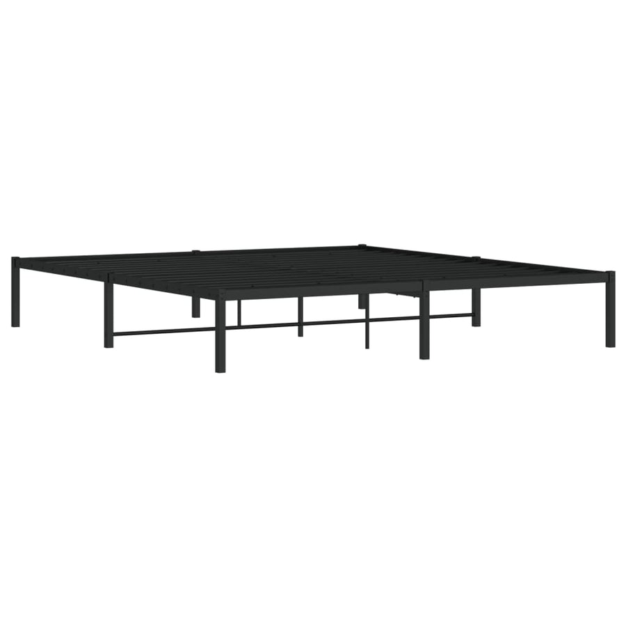 Bedframe metaal zwart 183x213 cm