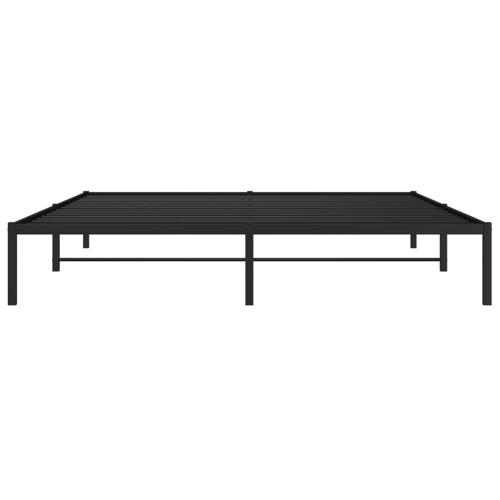 Bedframe metaal zwart 183x213 cm