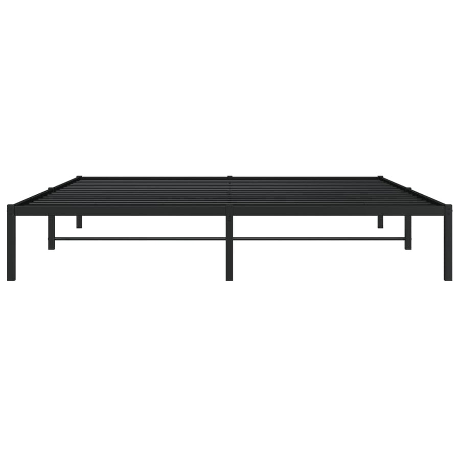 Bedframe metaal zwart 183x213 cm