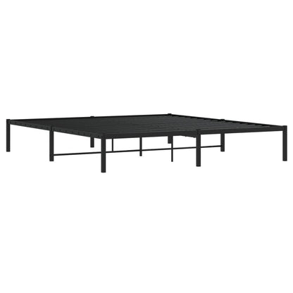 Bedframe metaal zwart 183x213 cm
