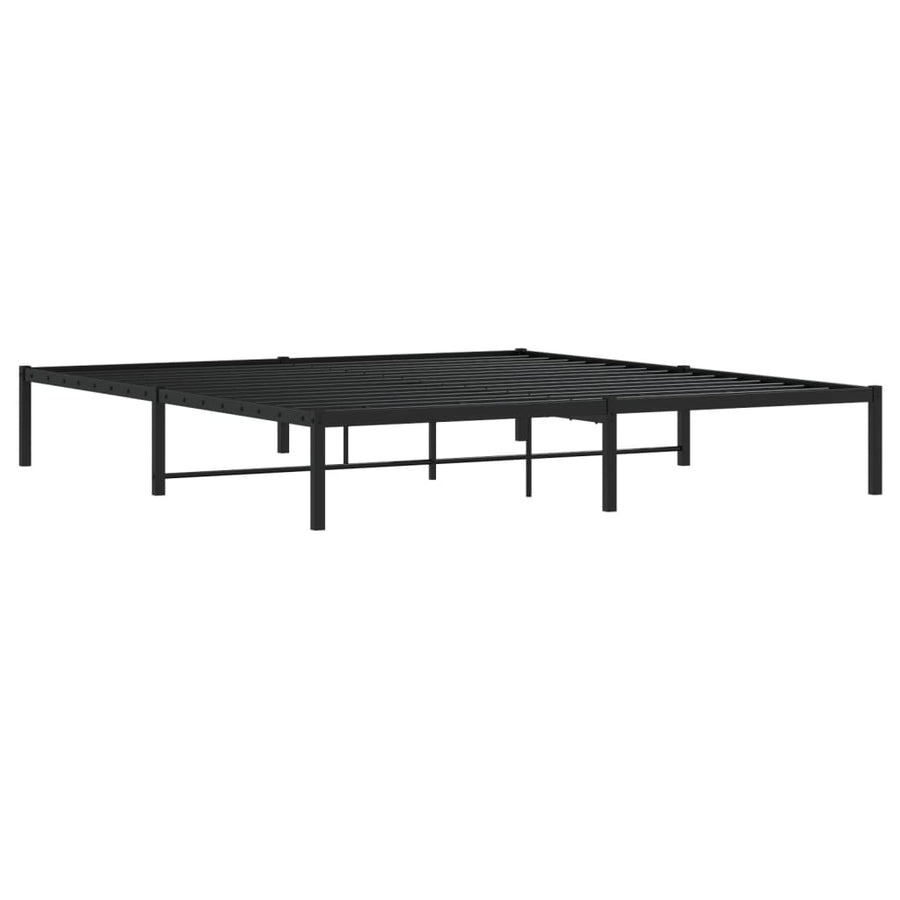 Bedframe metaal zwart 183x213 cm