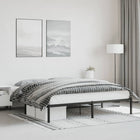 Bedframe metaal 183x213 cm zwart