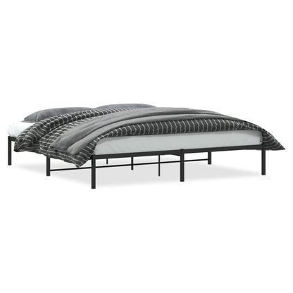 Bedframe metaal zwart 200x200 cm