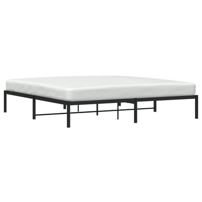 Bedframe metaal zwart 200x200 cm