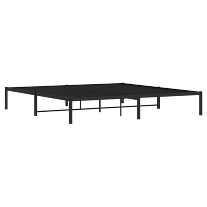 Bedframe metaal zwart 200x200 cm