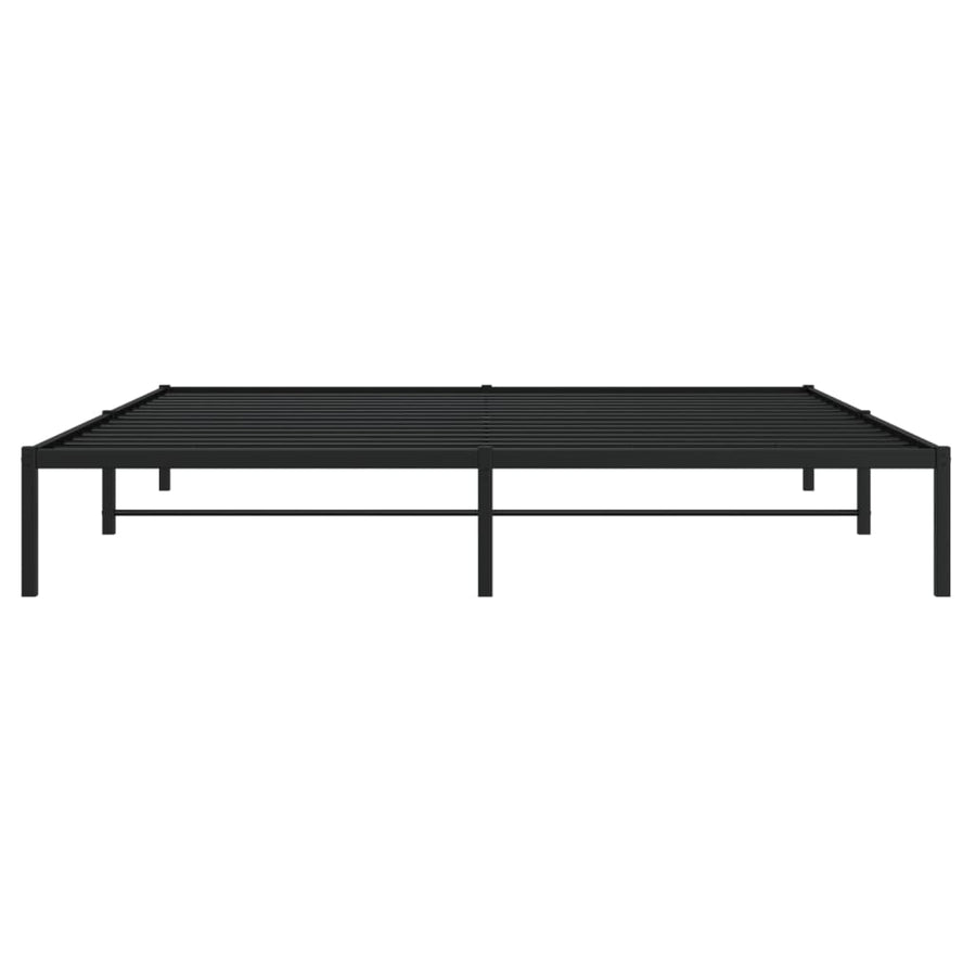 Bedframe metaal zwart 200x200 cm