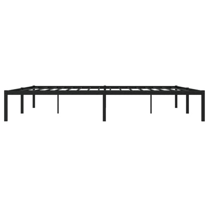 Bedframe metaal zwart 200x200 cm