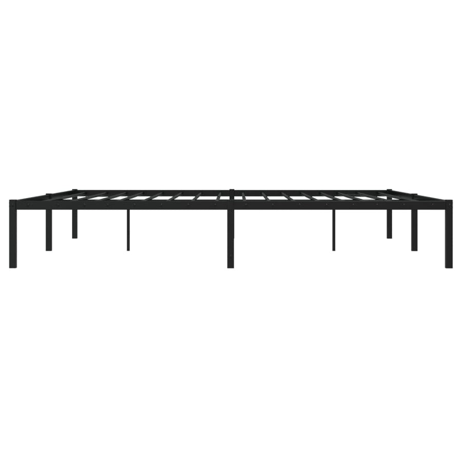Bedframe metaal zwart 200x200 cm