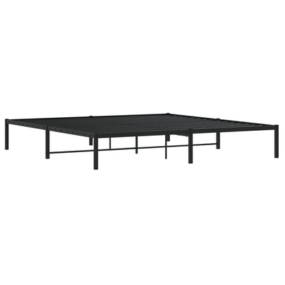 Bedframe metaal zwart 200x200 cm