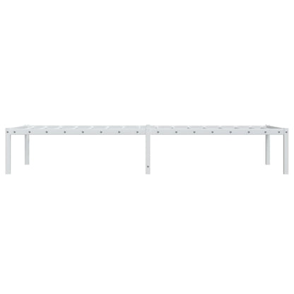 Bedframe Metaal Wit 75 X 190 Cm
