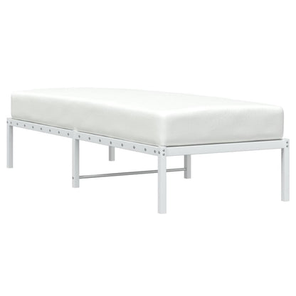 Bedframe Metaal Wit 80X200 Cm