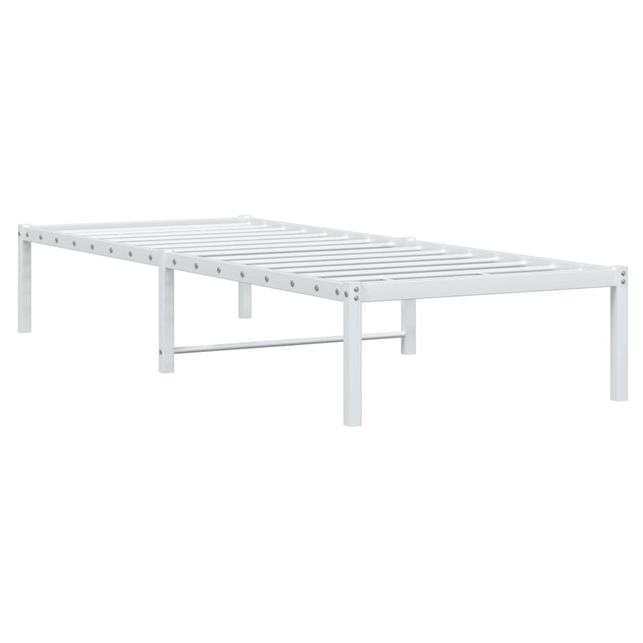Bedframe Metaal Wit 80X200 Cm