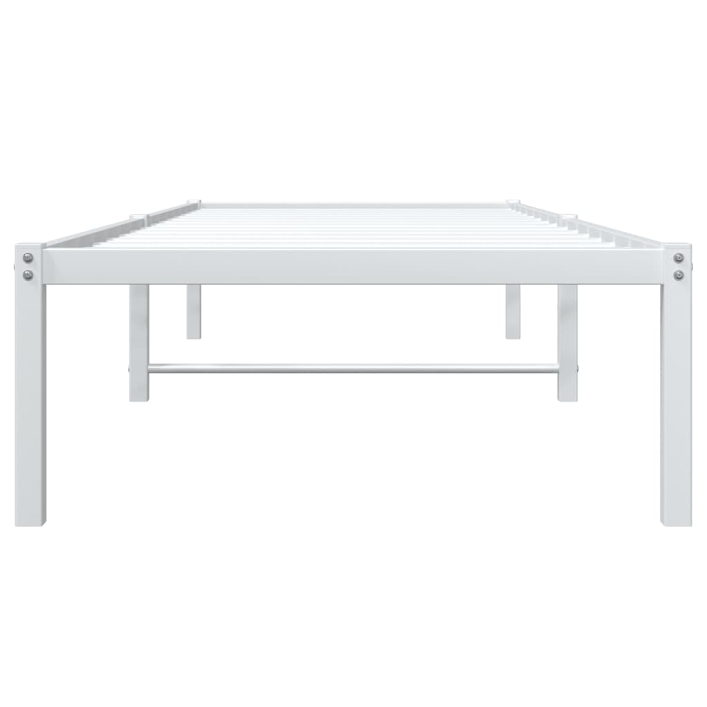 Bedframe Metaal Wit 80X200 Cm