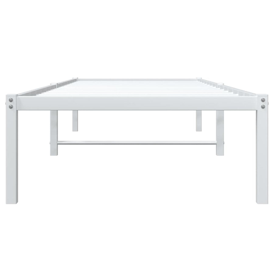 Bedframe Metaal Wit 80X200 Cm