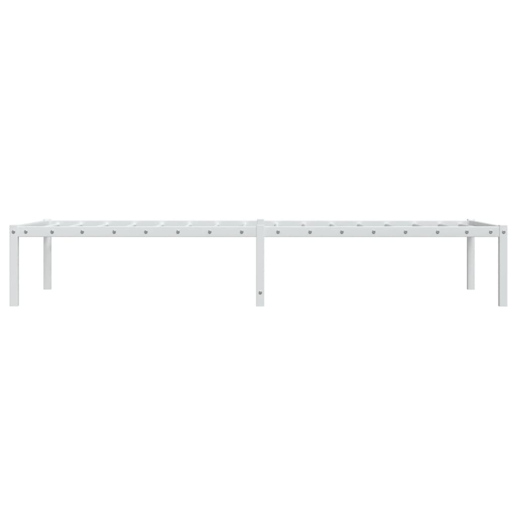 Bedframe Metaal Wit 80X200 Cm