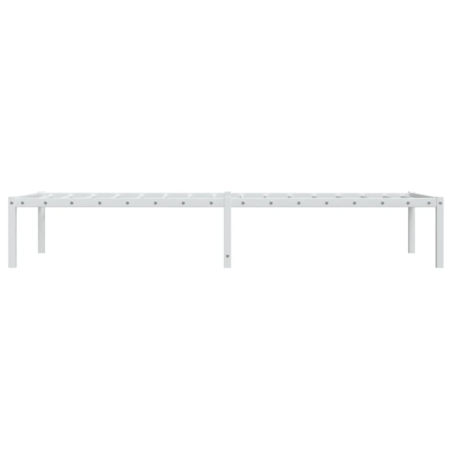 Bedframe Metaal Wit 80X200 Cm