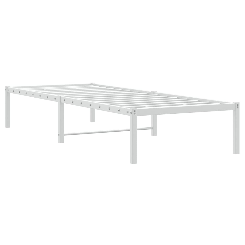 Bedframe Metaal Wit 80X200 Cm