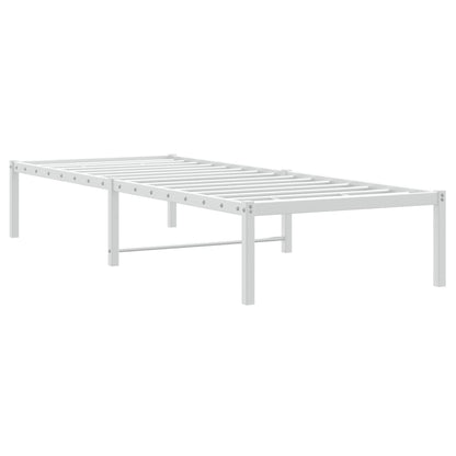 Bedframe Metaal Wit 80X200 Cm