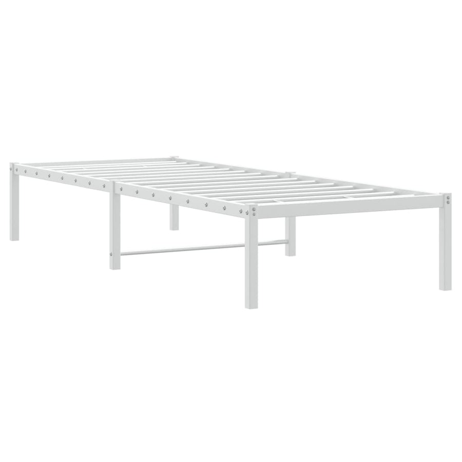 Bedframe Metaal Wit 80X200 Cm