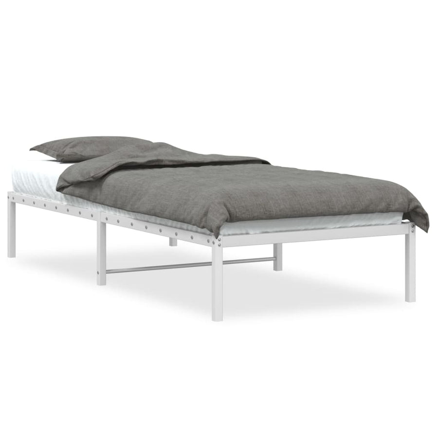Bedframe Metaal 90 x 200 cm Wit