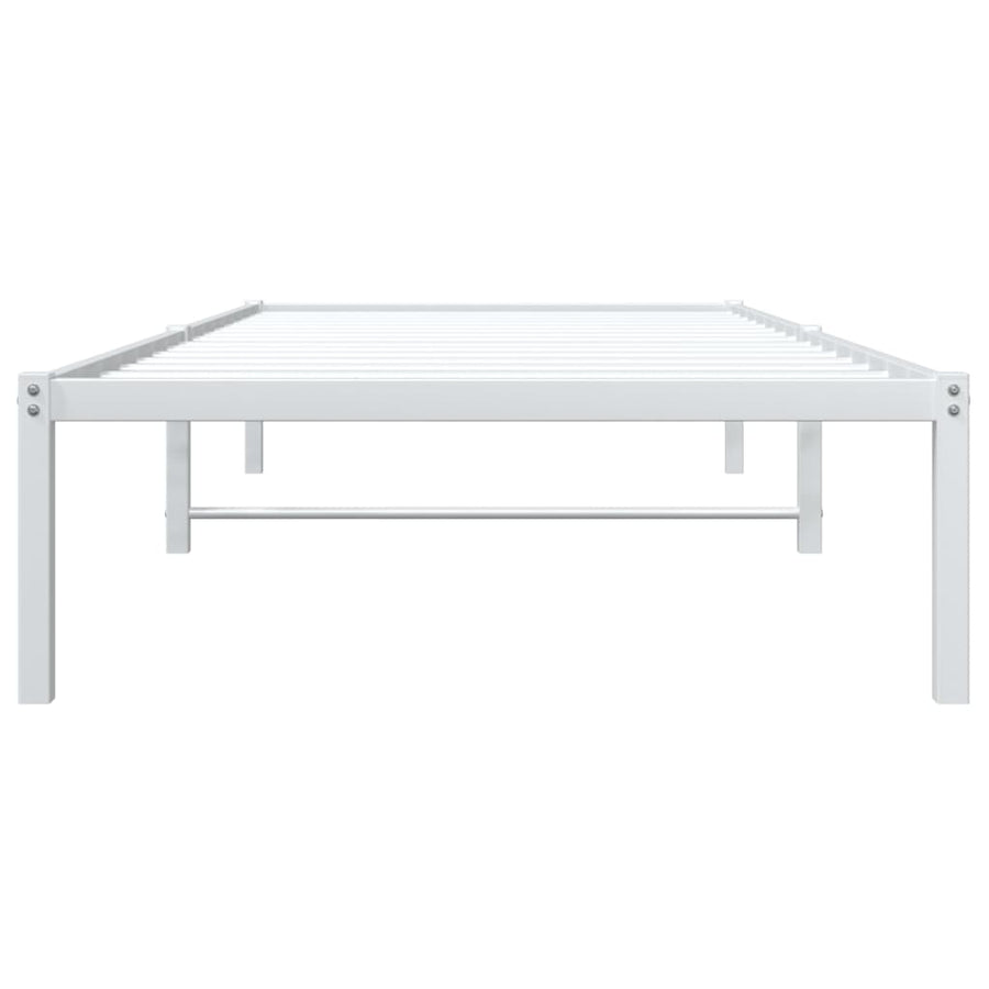 Bedframe Metaal 90 x 200 cm Wit