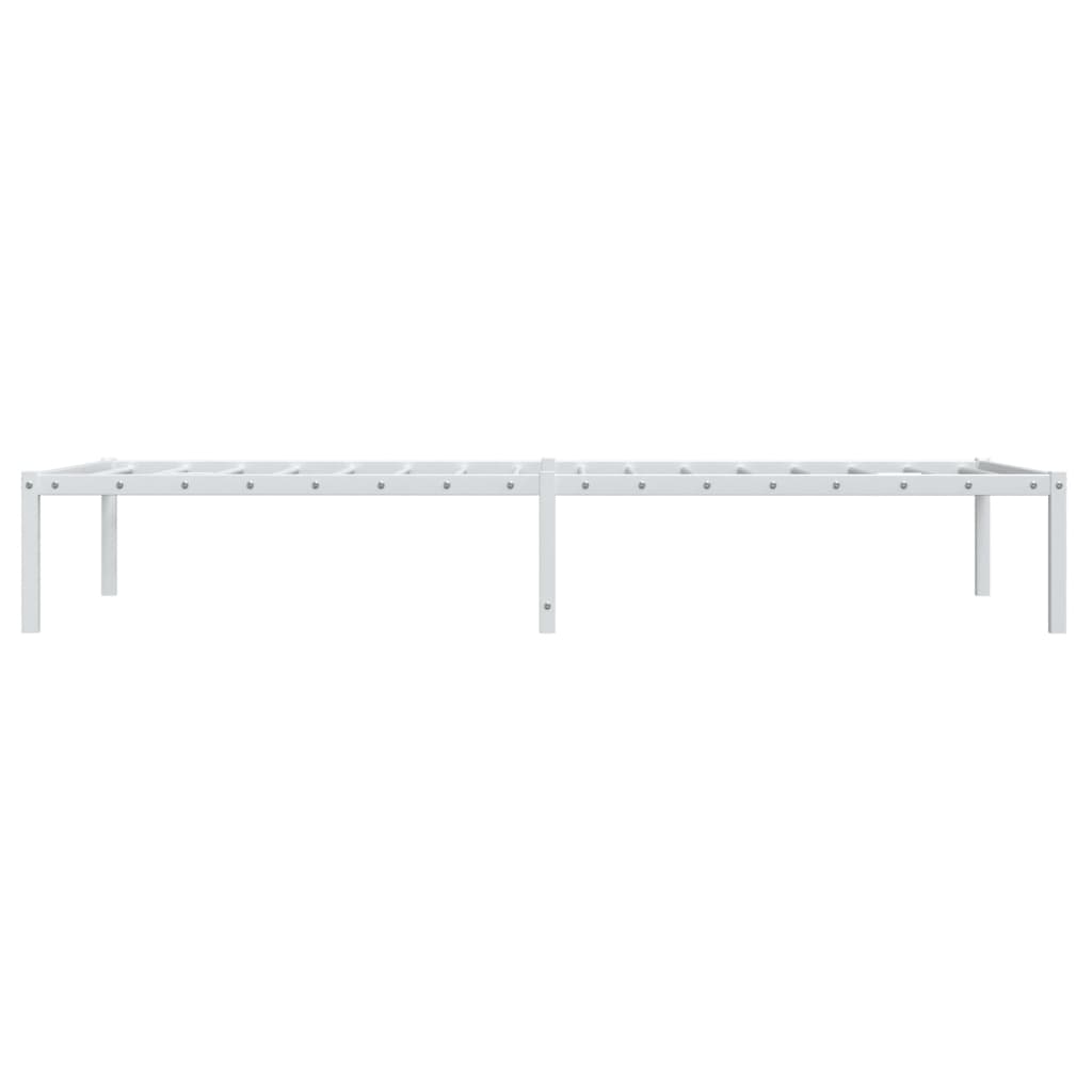Bedframe Metaal 90 x 200 cm Wit