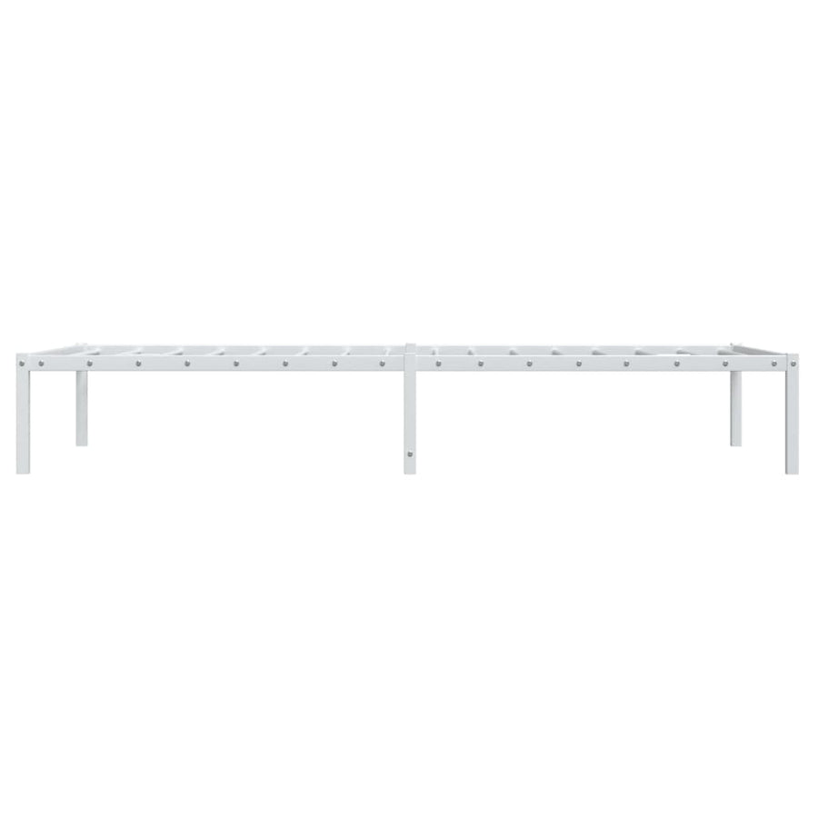 Bedframe Metaal 90 x 200 cm Wit